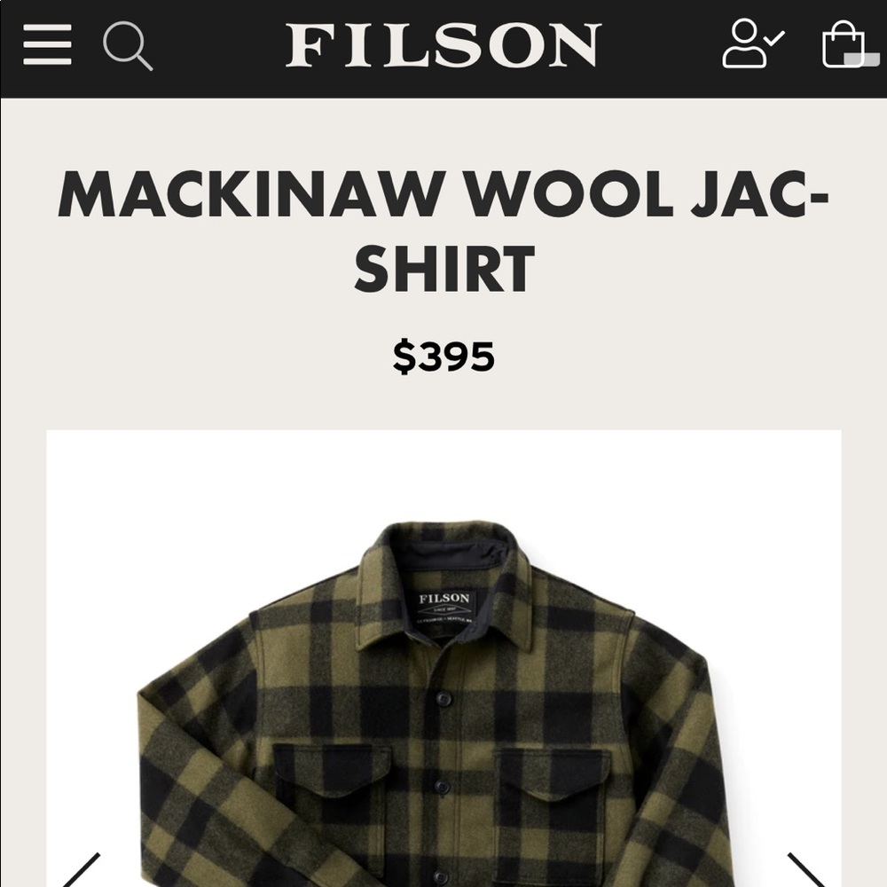 Limited Edition Brand New Filson Jac-Shirt
